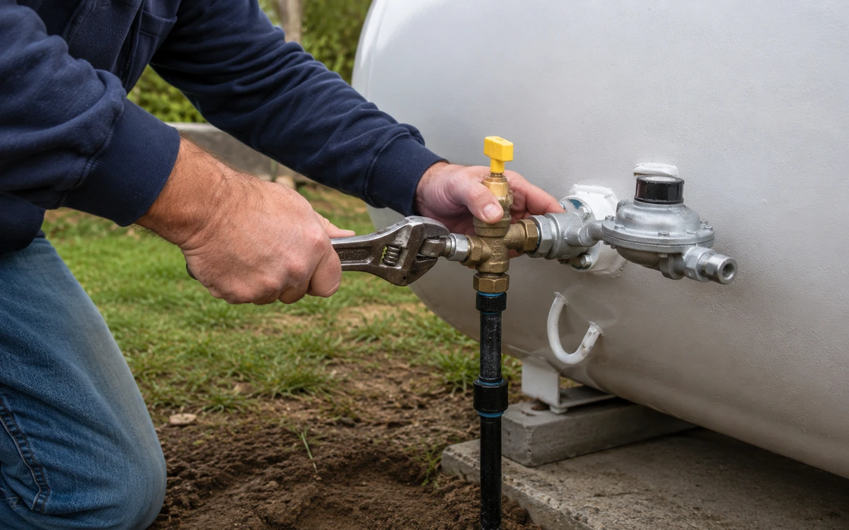Propane tank installation contractor